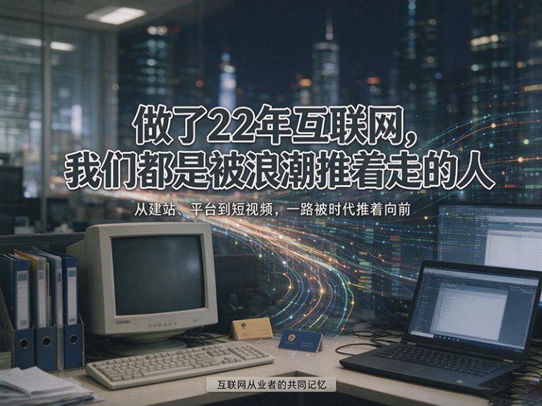 做了22年互联网，我越来越觉得：我们都是被浪潮推着走的人