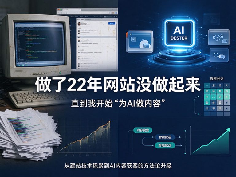 做了22年互联网，直到今年9月，我才开始认真写自己的故事