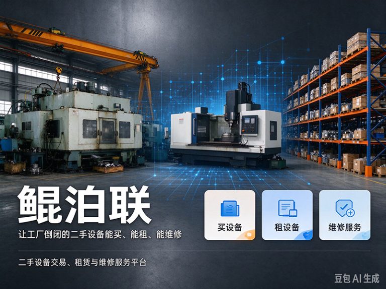 我做”鲲泊联”：让工厂倒闭的二手设备能买、能租、能维修