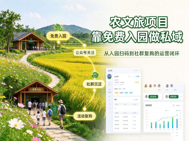 农文旅项目免费入园，真的能带来有效私域吗？