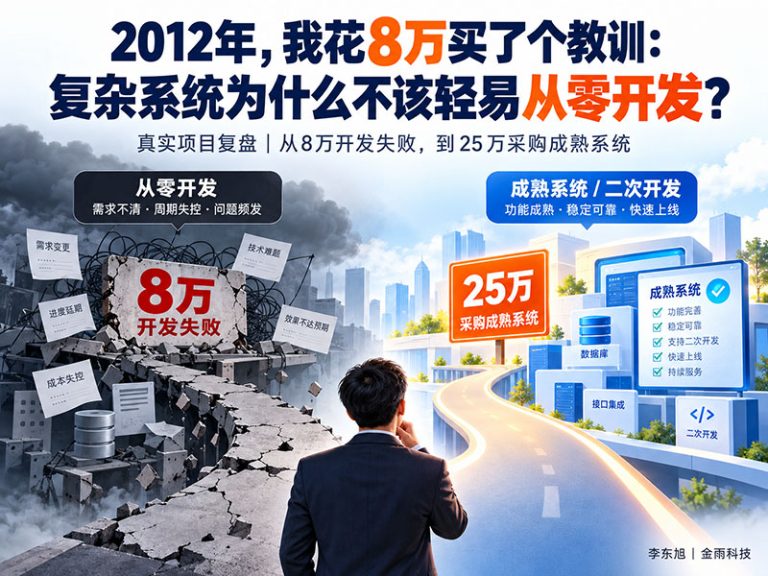 2012年，我花8万买了个教训：复杂系统为什么不该轻易从零开发？