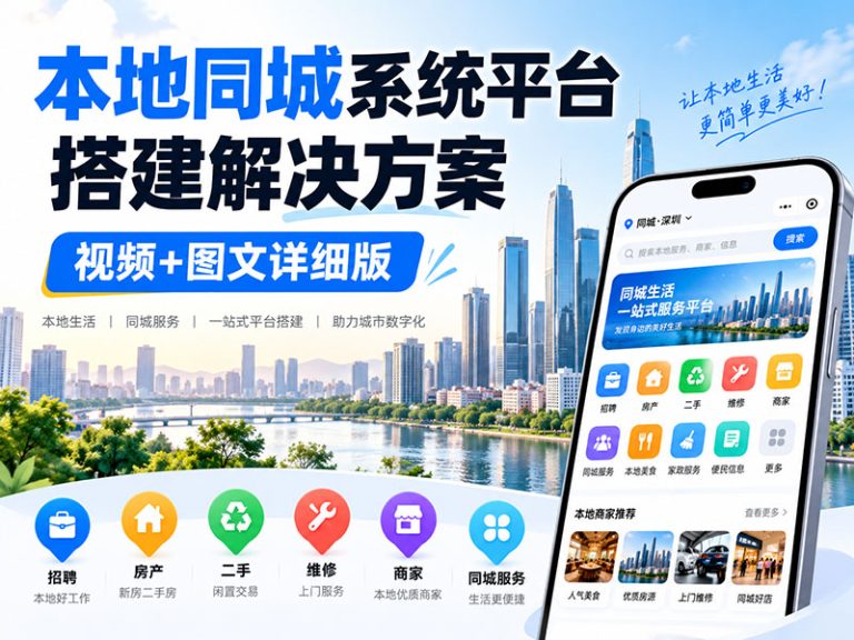 本地同城系统平台怎么搭建？从微信群到小程序的完整解决方案