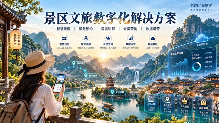 景区文旅数字化解决方案：从游客引流、旅游卡到文旅平台和AI